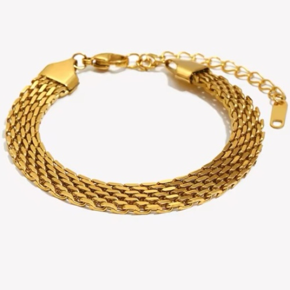 18k Bizmark Chain Bracelet (7305)